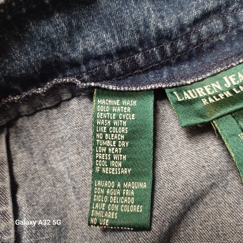 Ralph Lauren Blue Maxi Pencil Skirt for Work Size 14 - Picture 14 of 15